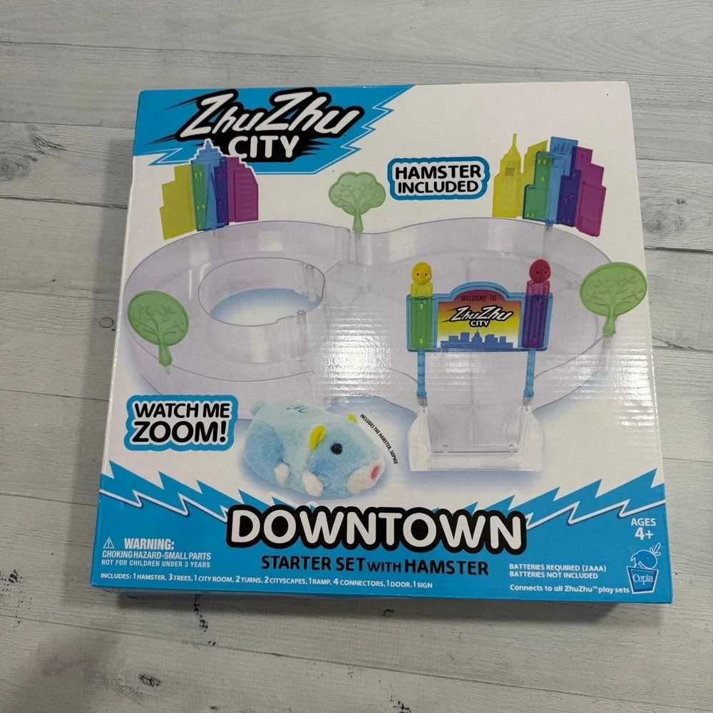 Kid's Toys Hamster Gift Zhu Zhu City Downtown Starter Set Hamster Sophie NEW